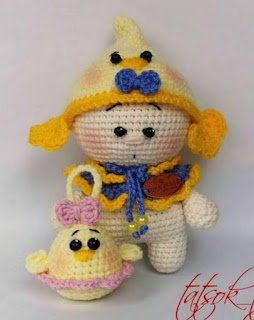 PATRON GRATIS MUÑECO POLLO AMIGURUMI 42583