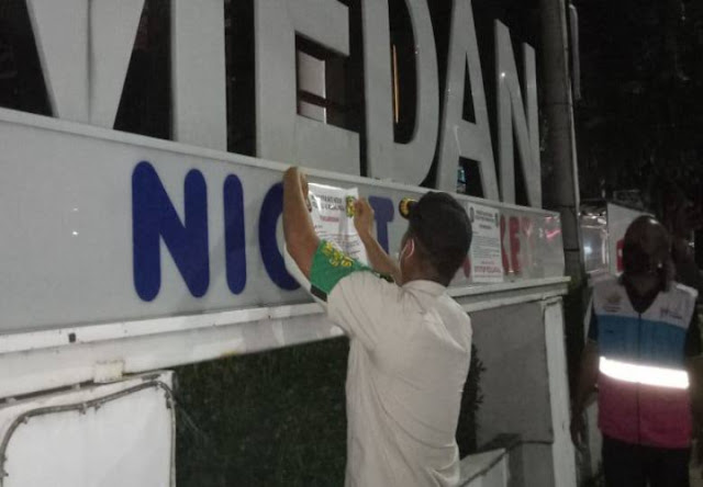 Medan Night Market Disegel, Langgar Perwal Tentang Pencegahan Covid-19