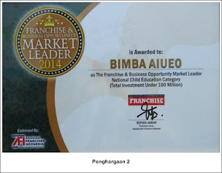 biMBA-AIUEO Mendapat Penghargaan Waralaba Terbaik 2014