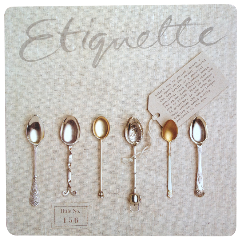 Place My Face Etiquette placemats