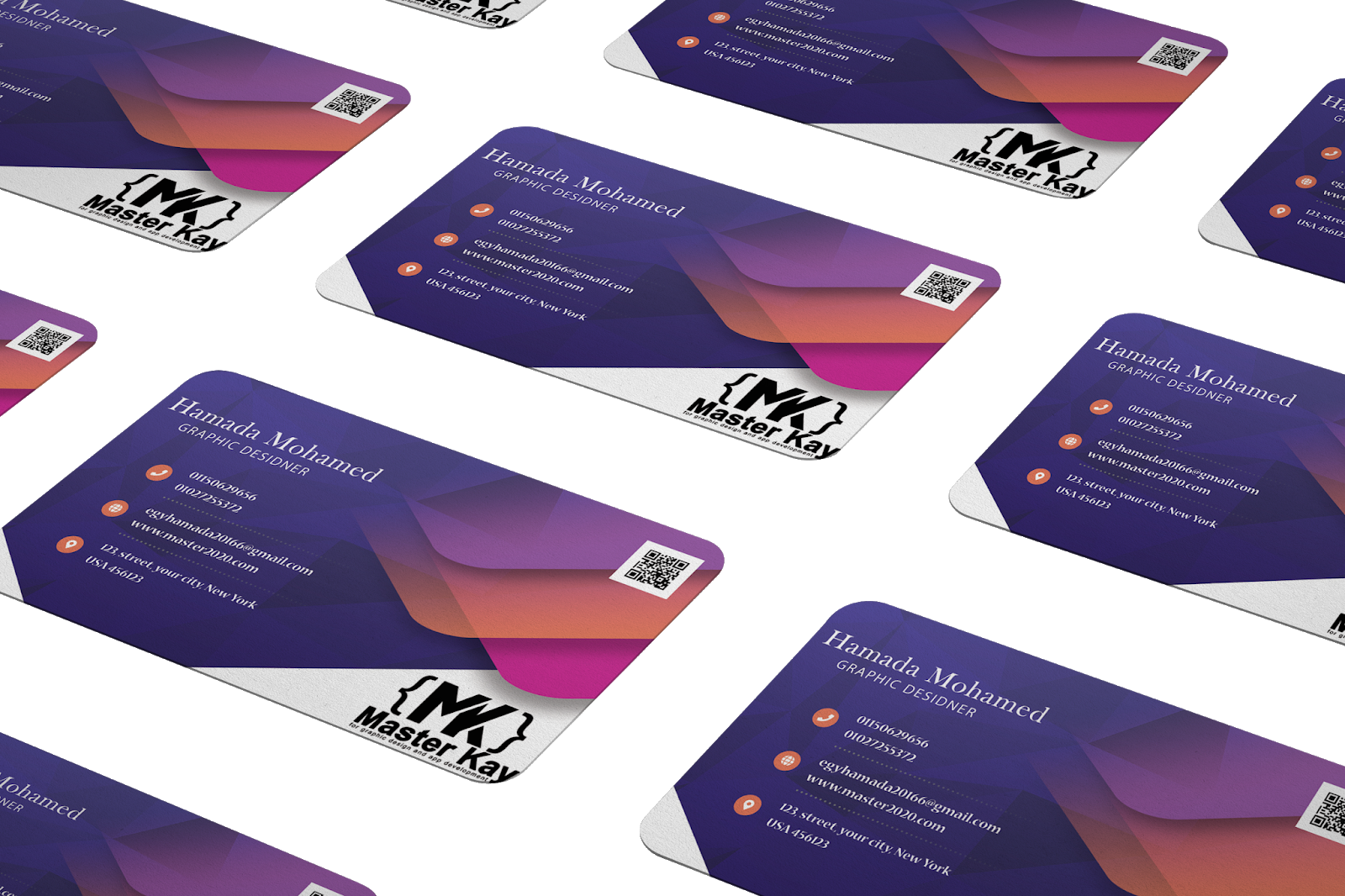 Transparent Business Cards Template