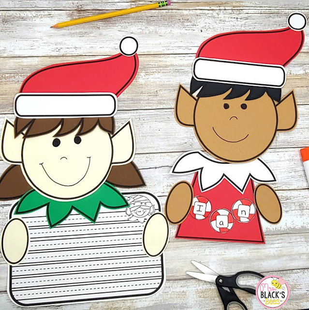 Elf Craft and Writing Plus Name Craft | Mrs. Black's Bees