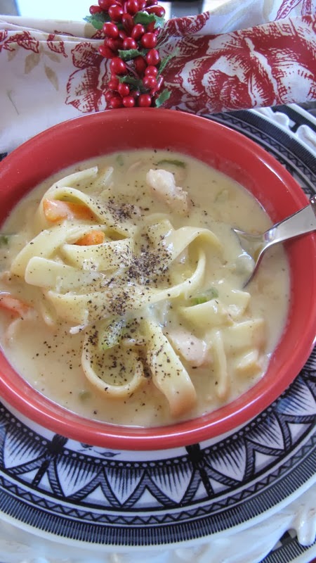Creamy Chicken Noodle Stew - The Country Cook