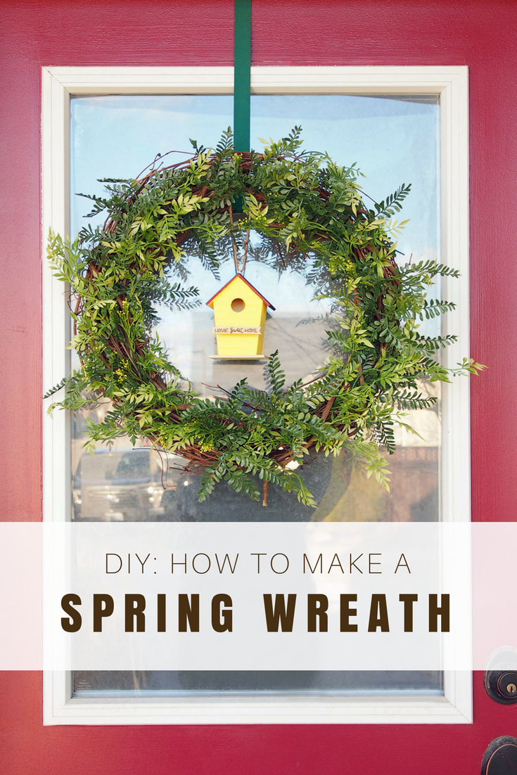 Easy Spring Wreath DIY - Ting and Things