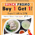 Promo DUCK HOUSE SALSA FOOD CITY Lunch promo BUY 1 GET 1 di SUMMARECON MAL SERPONG