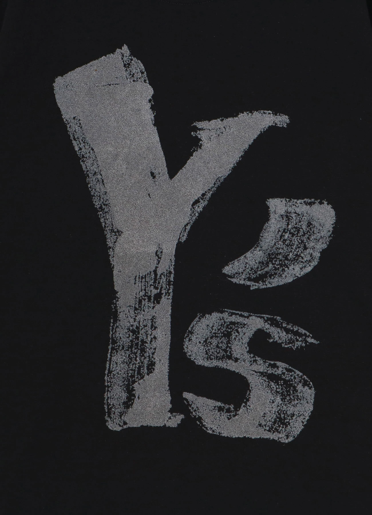 Y's BANG ON! Flock print LOGO T-Shirt YK-T89-053-2-02 US＄149