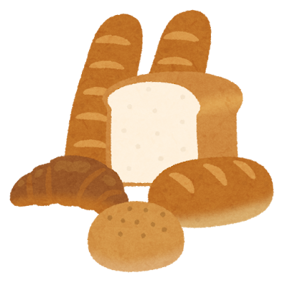 いろいろなパンのイラスト