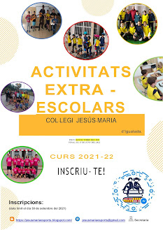 INCRIPCIONS  ACTIVITATS EXTRAESCOLARS CURS 2021-22.