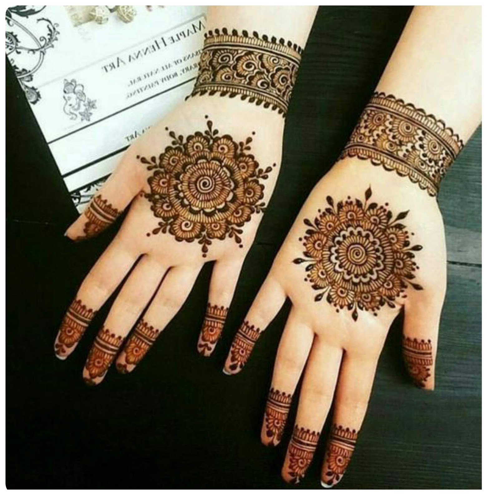 Small Mehendi Design Front Hand - Best Design Idea