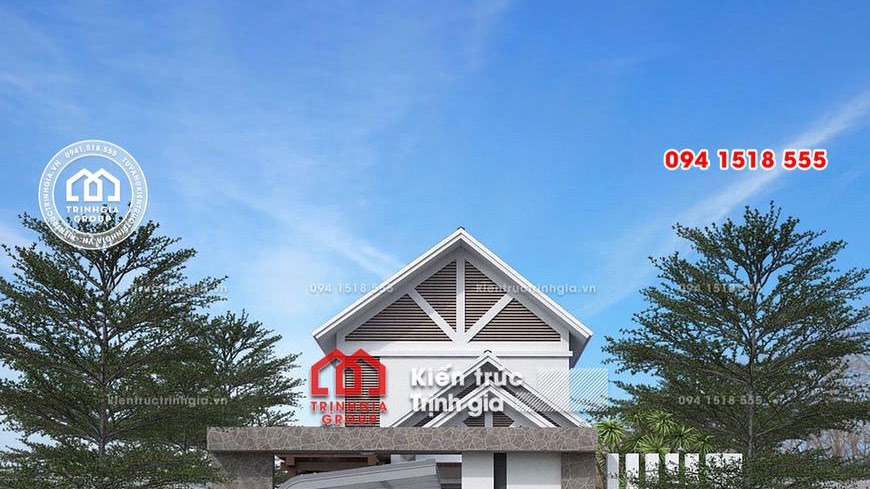Mẫu nhà cấp 4 có gác lửng đẹp hiện đại được yêu thích nhất - Mã số BT1009 - Ảnh 2