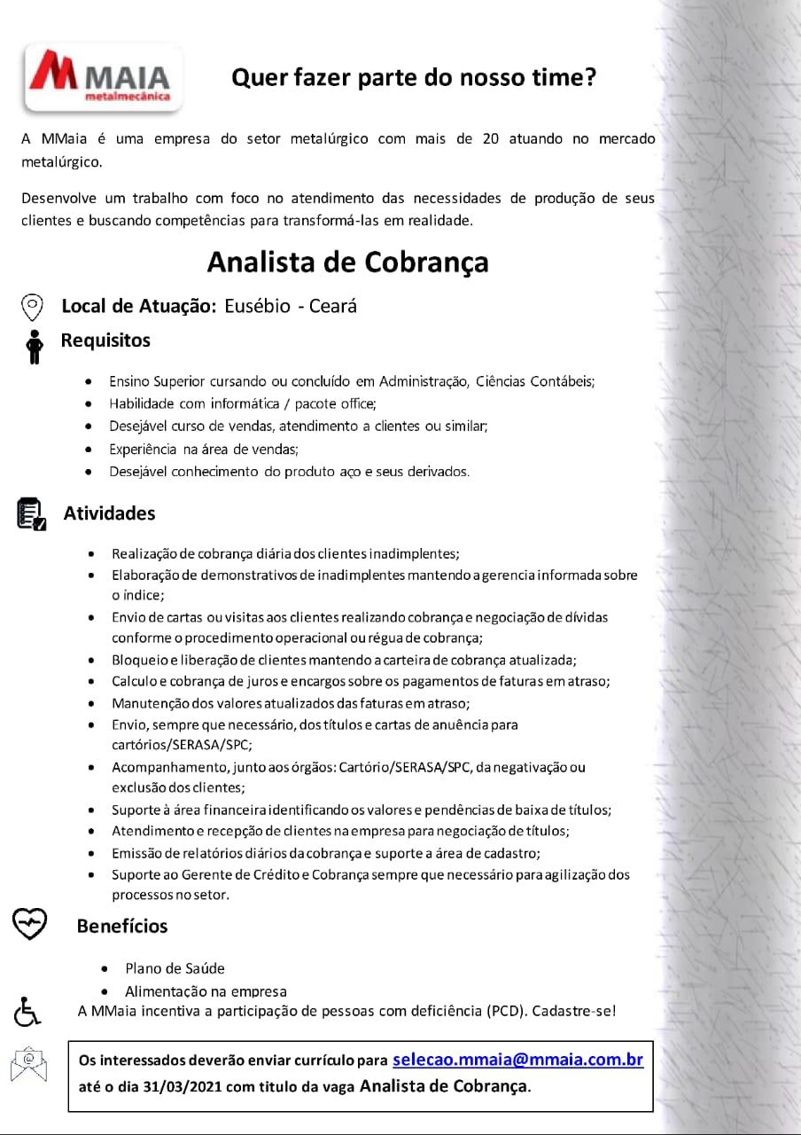 438 vagas de Analista de crédito e cobrança – Brasil