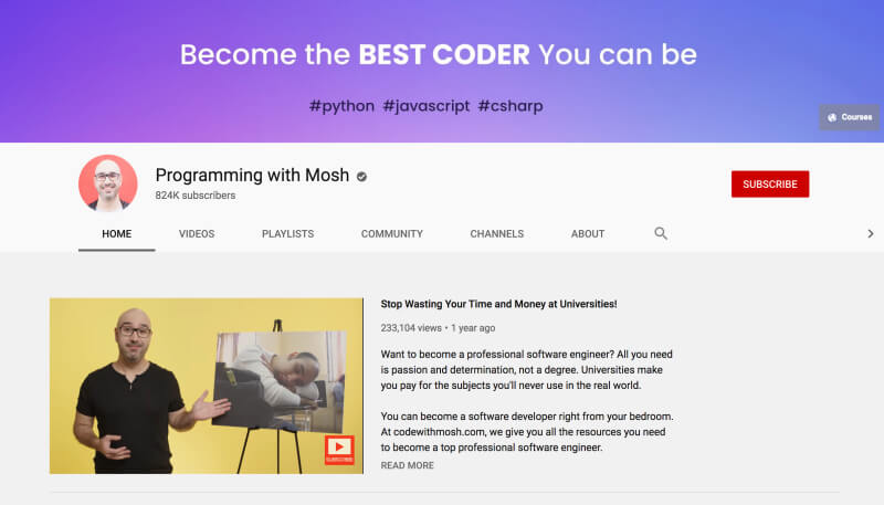 7 YOUTUBE CHANNEL TO LEARN CODING