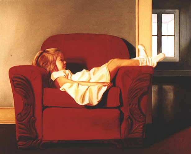 "Solitude" By An American Figurative painter "Rachel Ferguson" 
