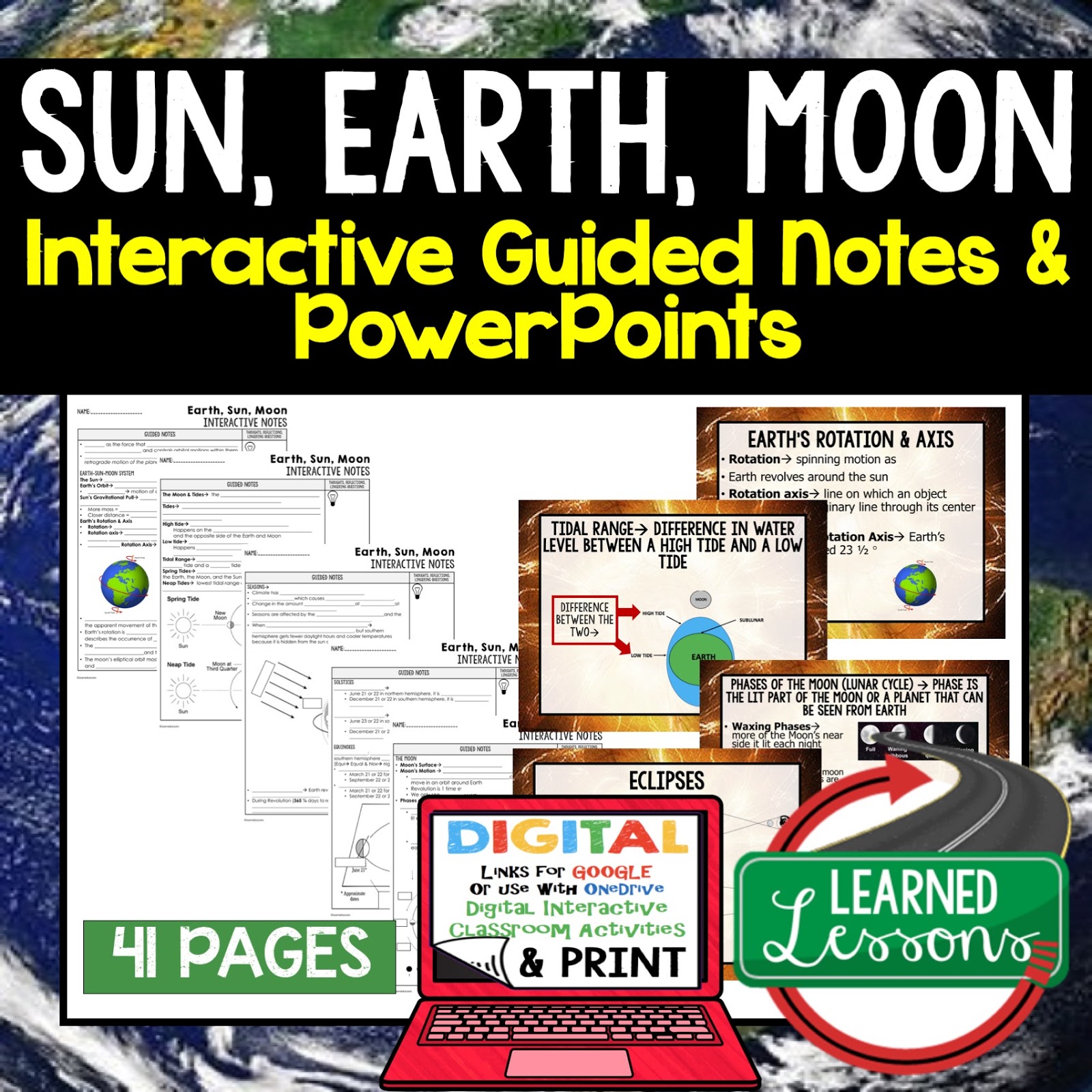 Earth Science Guided Notes and PowerPoints NGSS, Next Generation