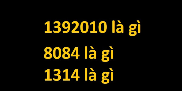 1392010 là gì?