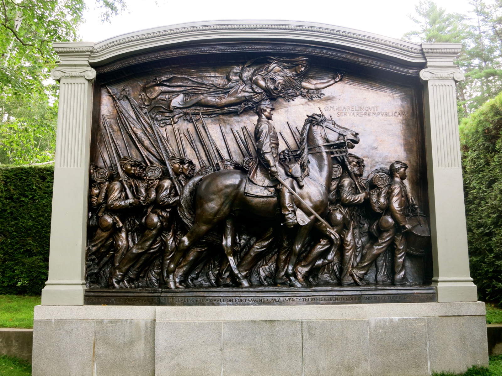 54th Massachusetts Regiment Statue Defaced