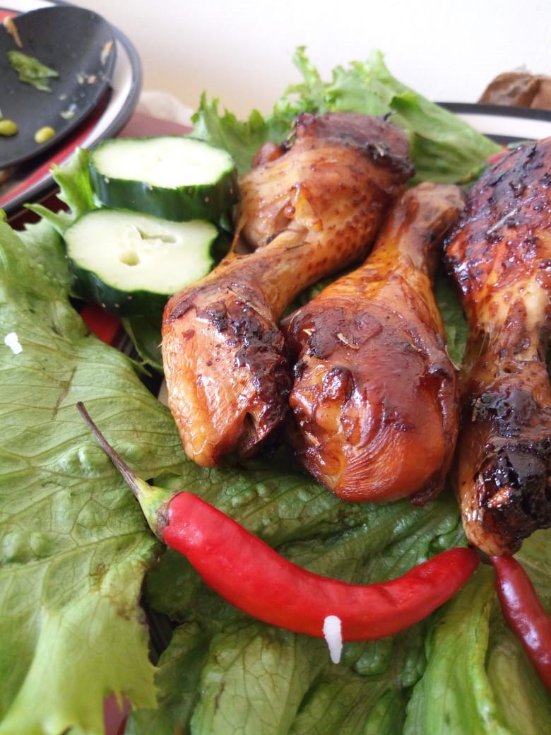 TERIYAKI MARINATED BAKED CHICKEN DRUMSTICKS