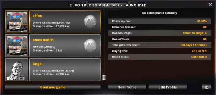 euro truck simulator 2 profil
