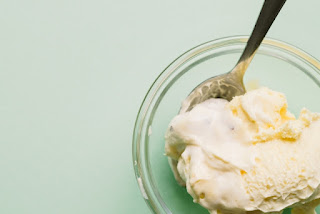 バニラアイスクリームの写真