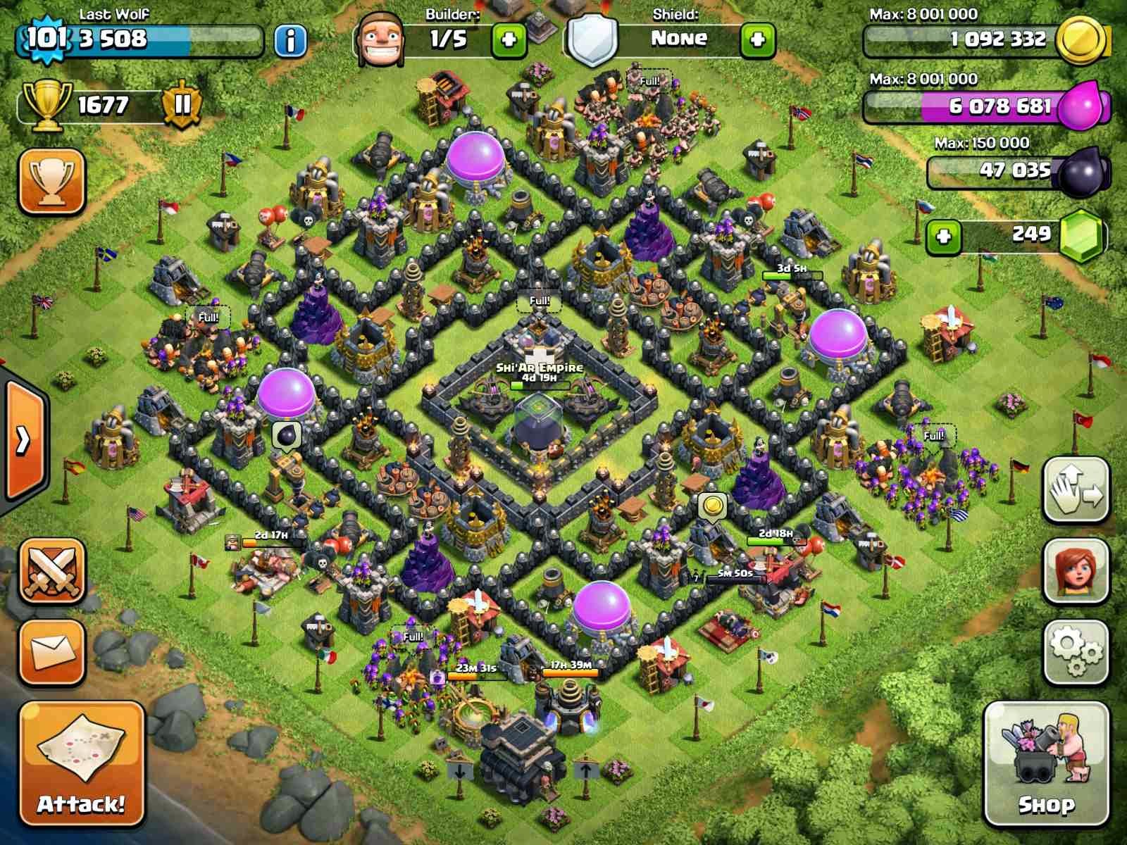 The Best TH9 Farming Bases in Clash of Clans Compilation. 