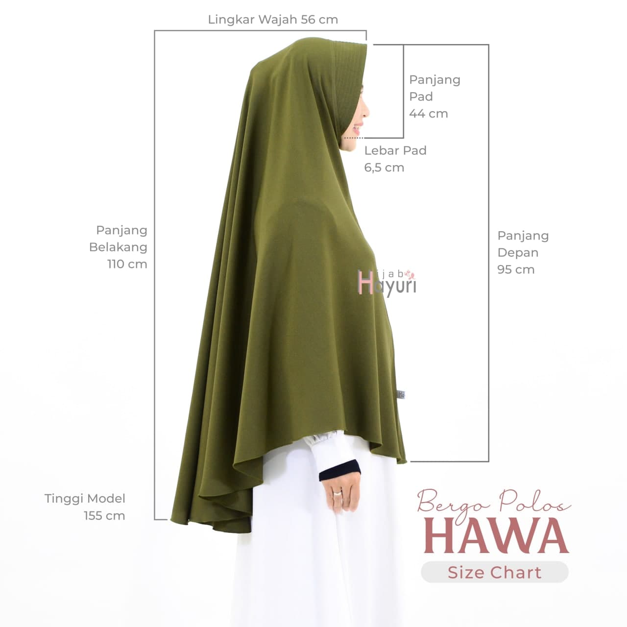 Bergo Polos Hawa