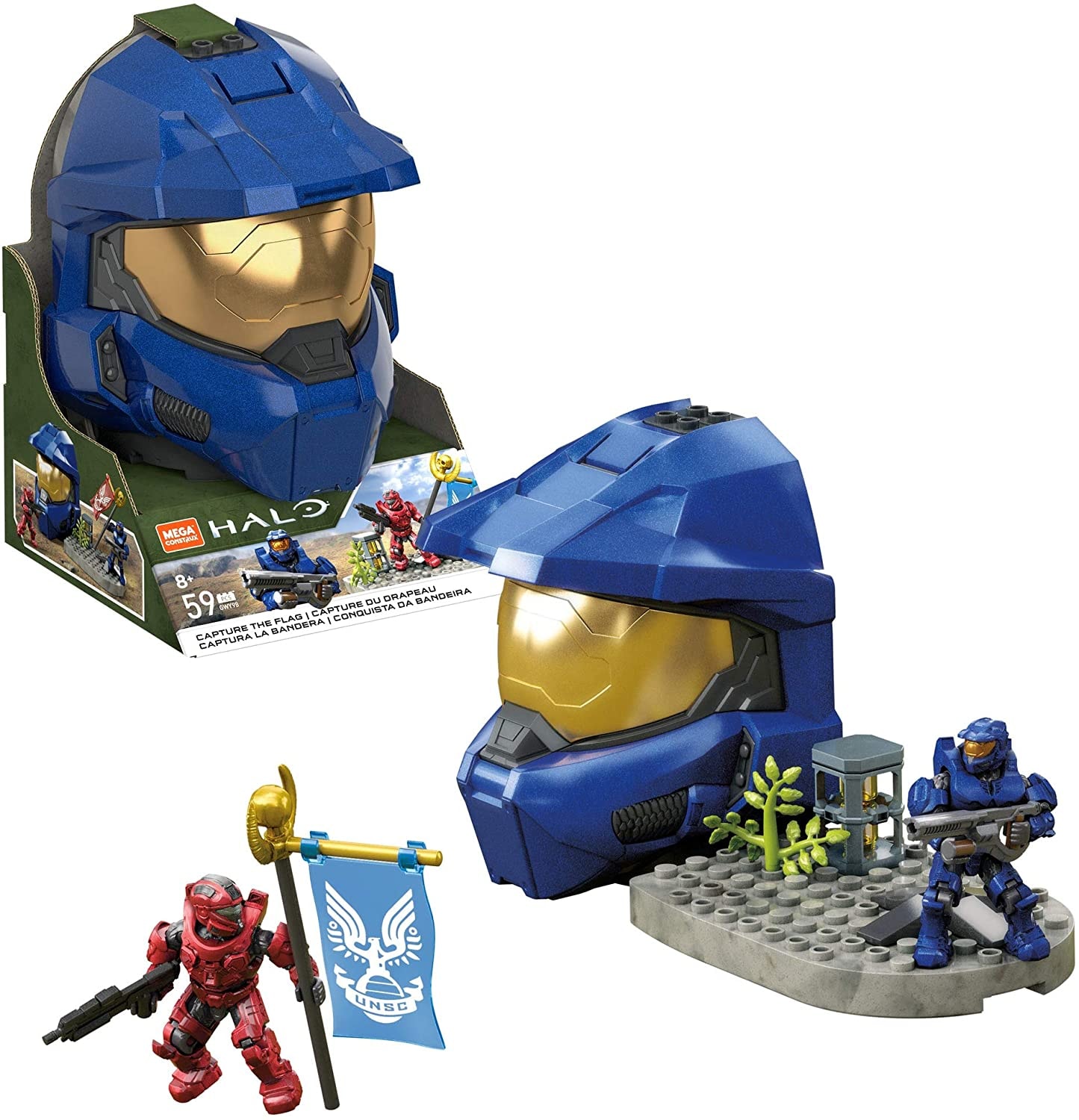Halo Universe Toys And More NEW! Mega Construx Halo Infinite Helmets