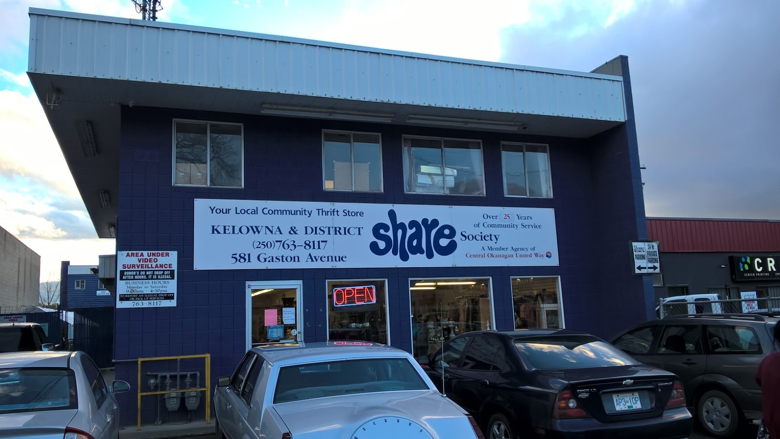 Nonprofit Thrift Shops in British Columbia Central Okanagan thrift