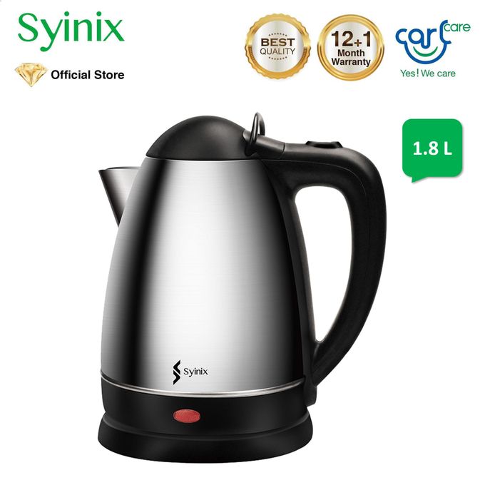 Syinix CLS-1801 Electric Kettle - 1.8L Silver