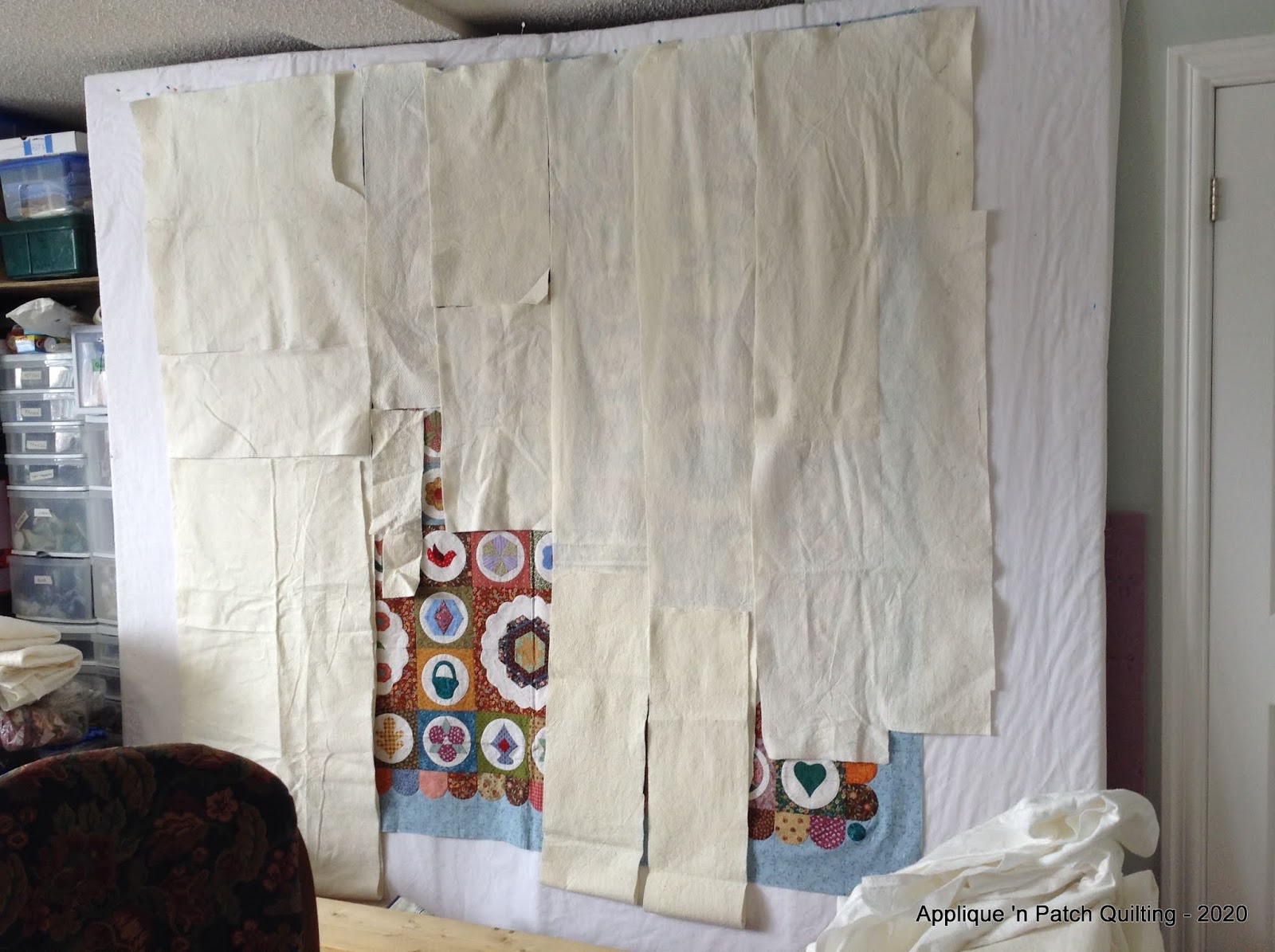 Applique 'n Patch Quilting Batting time!