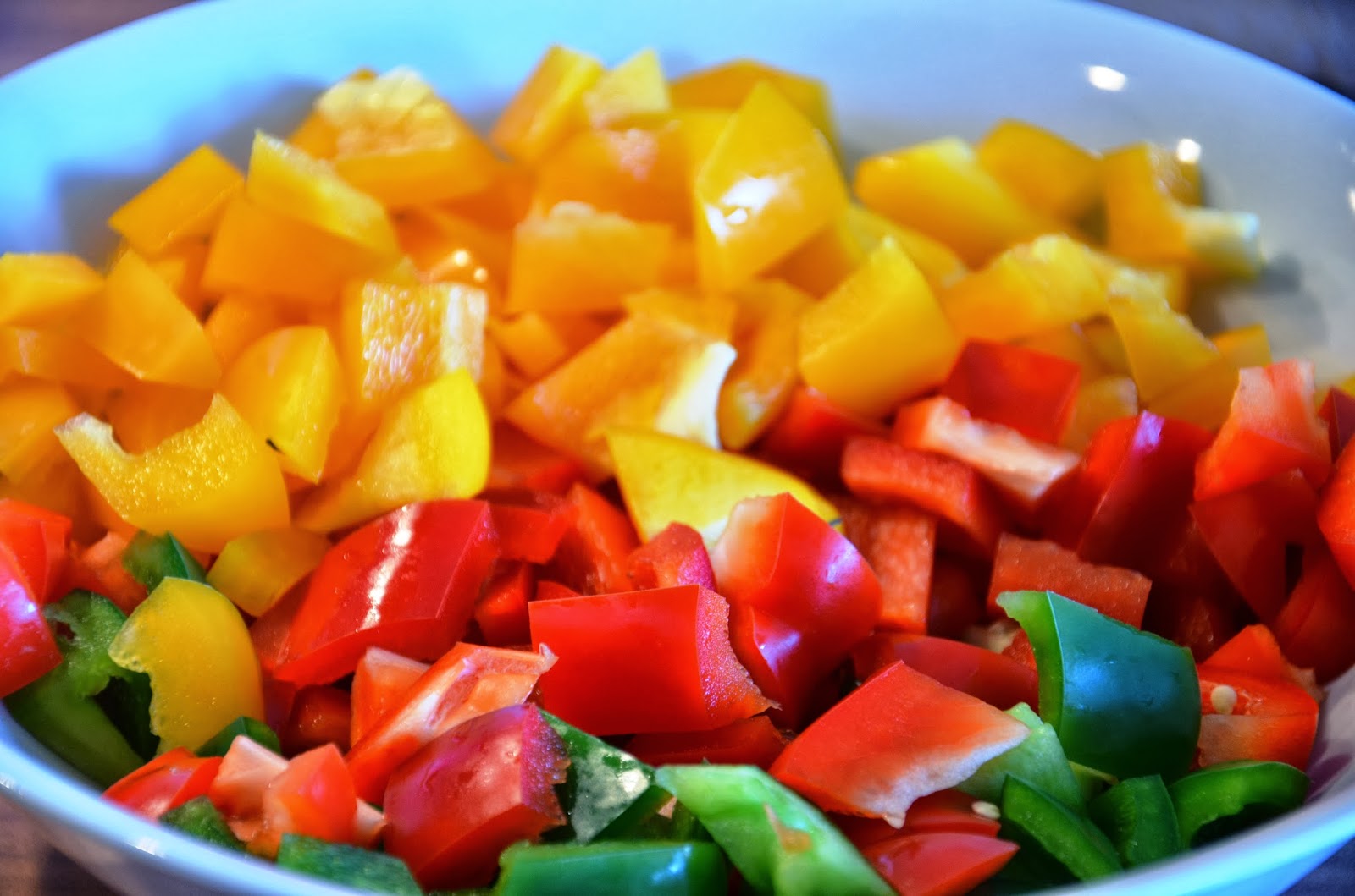 Kritchen: Paprikagemüse mit Putenstreifen