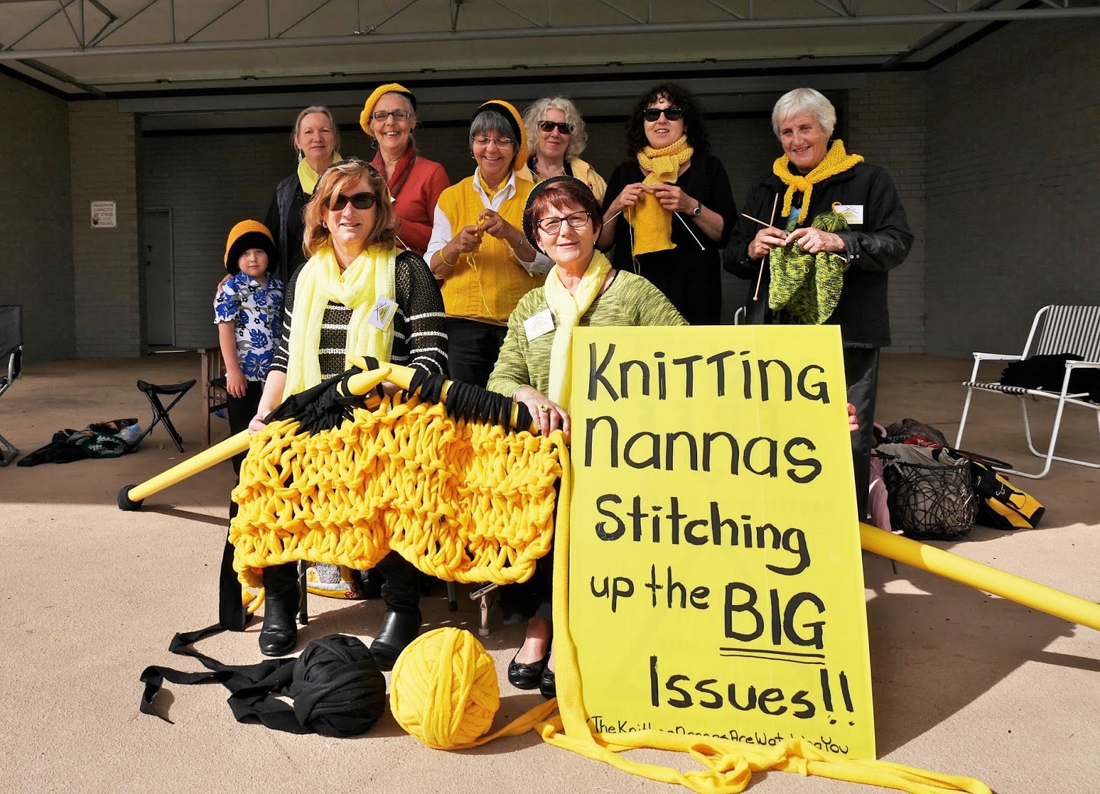 Knitting Nannas Against Gas & Greed