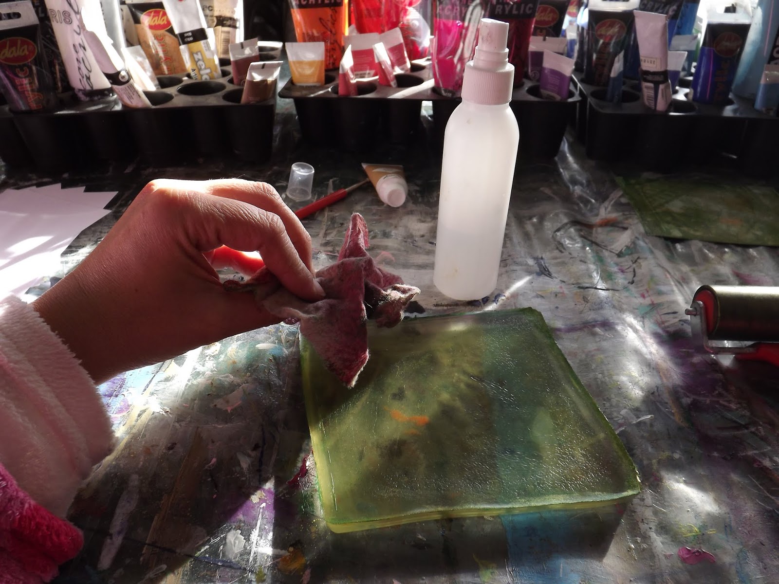 A Pretty Talent Blog Make Your Own Gelli Plate Home