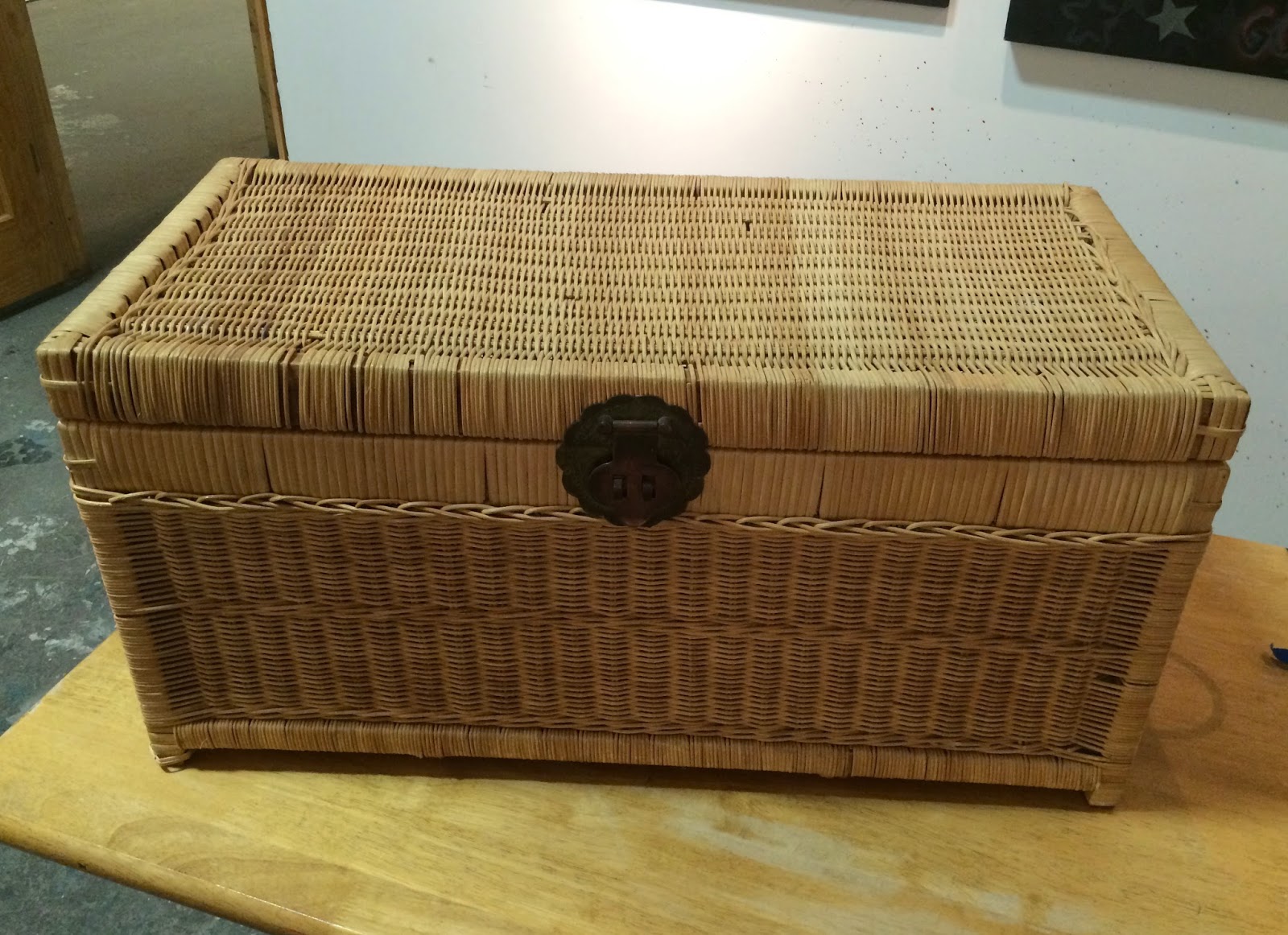 Dyeing to Make Wicker Chest