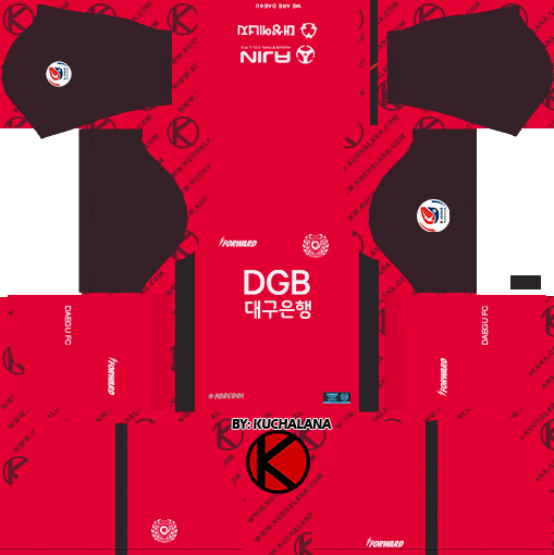 Daegu FC 2019 Kit - Dream League Soccer Kits - Kuchalana