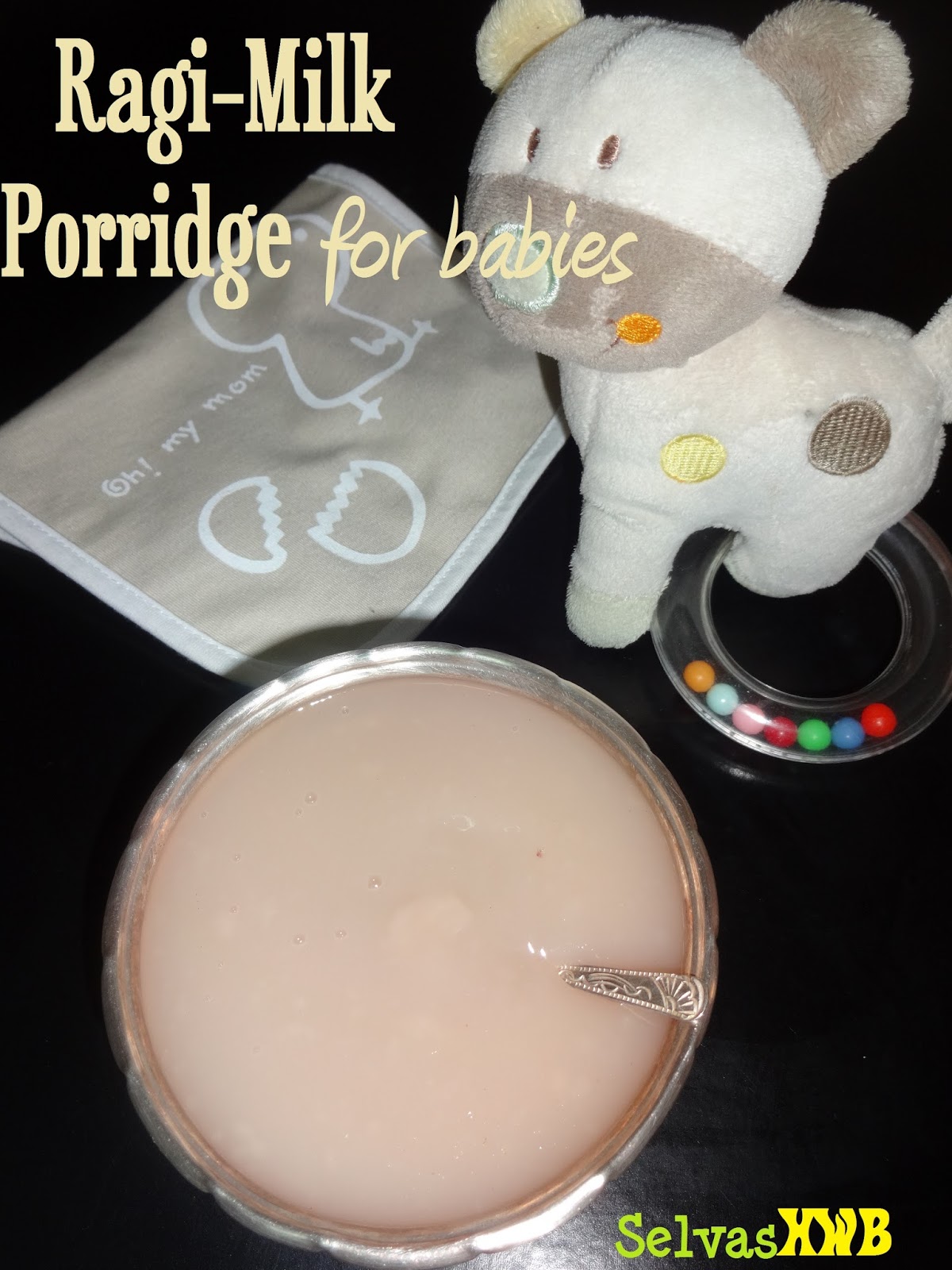 ragi milk porridge for babies