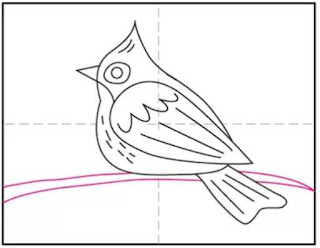 Menggambar Burung untuk Anak-anak Mudah Banget