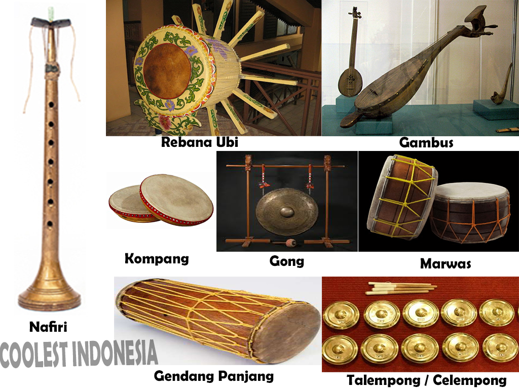 complete list of traditional musical instruments, and folk songs on the island of Sumatra