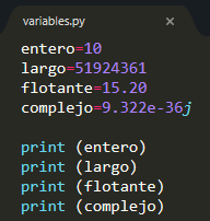 Variables en Python