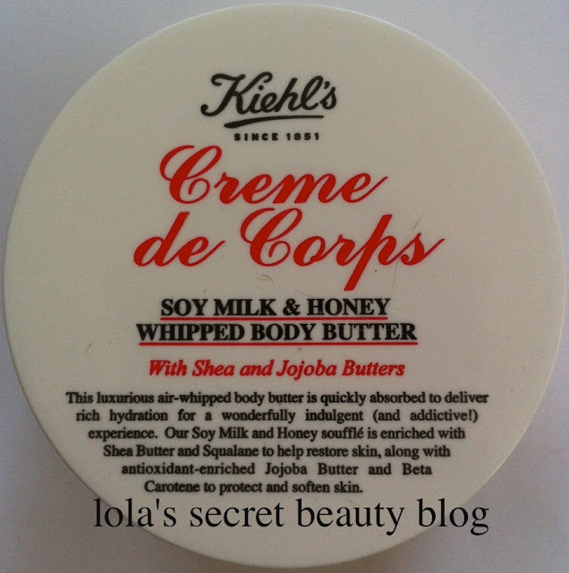 lola's secret beauty blog Kiehl's Creme de Corps Soy Milk & Honey