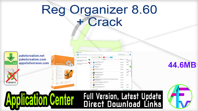 Reg Organizer 8.60 + Crack