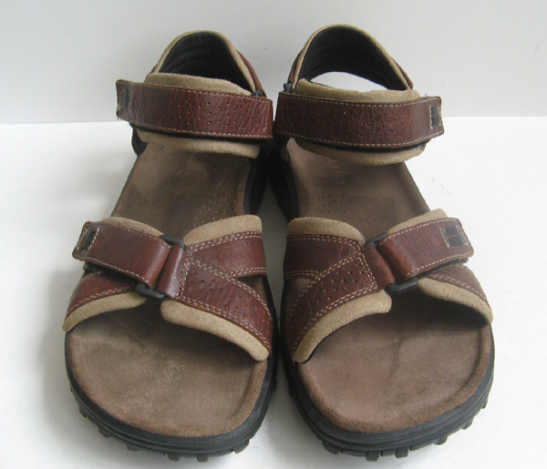 CLARKS BROWN LEATHER SPORT SANDALS MENS SIZE 12