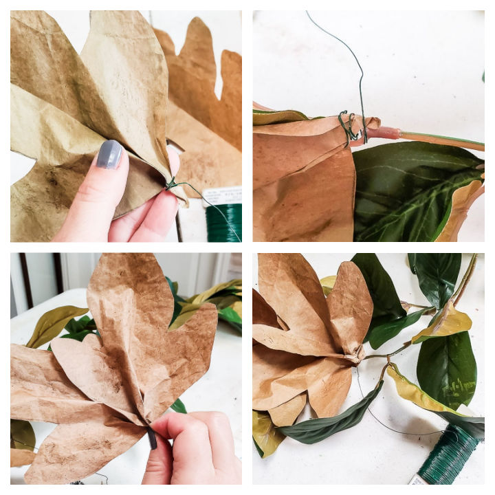 DIY Paper Bag Leaf Garland DIY Beautify Creating Beauty at Home