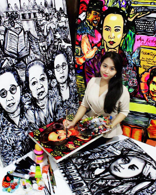 sukma sejati seniman muda indonesia perupa pelukis wanita lukisan