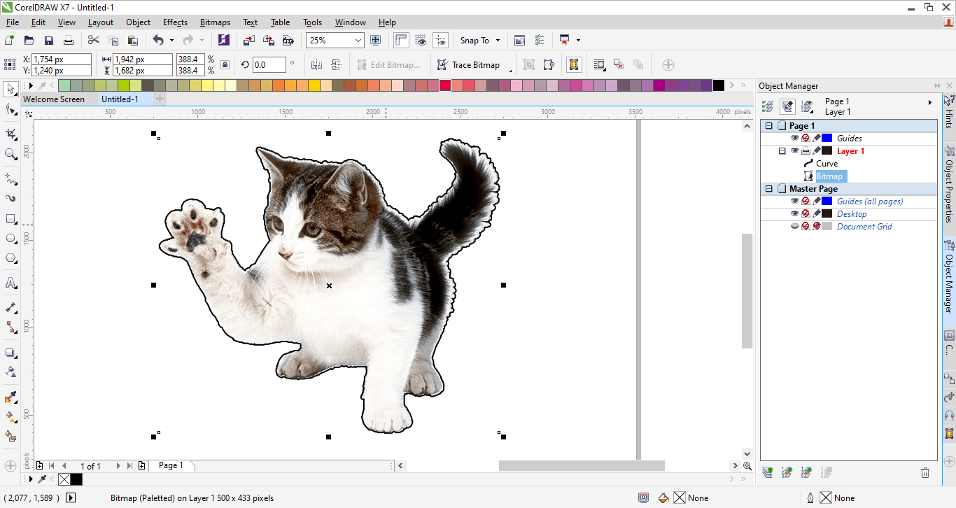Cara Membuat Garis Tepi (Outline) Mengikuti Gambar di Corel Draw - The Beats Blog
