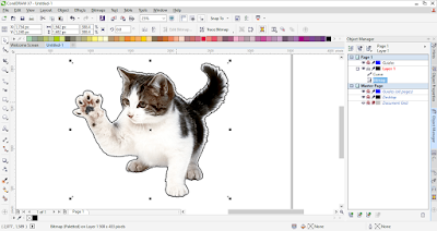 cara memberi outline pada gambar di corel