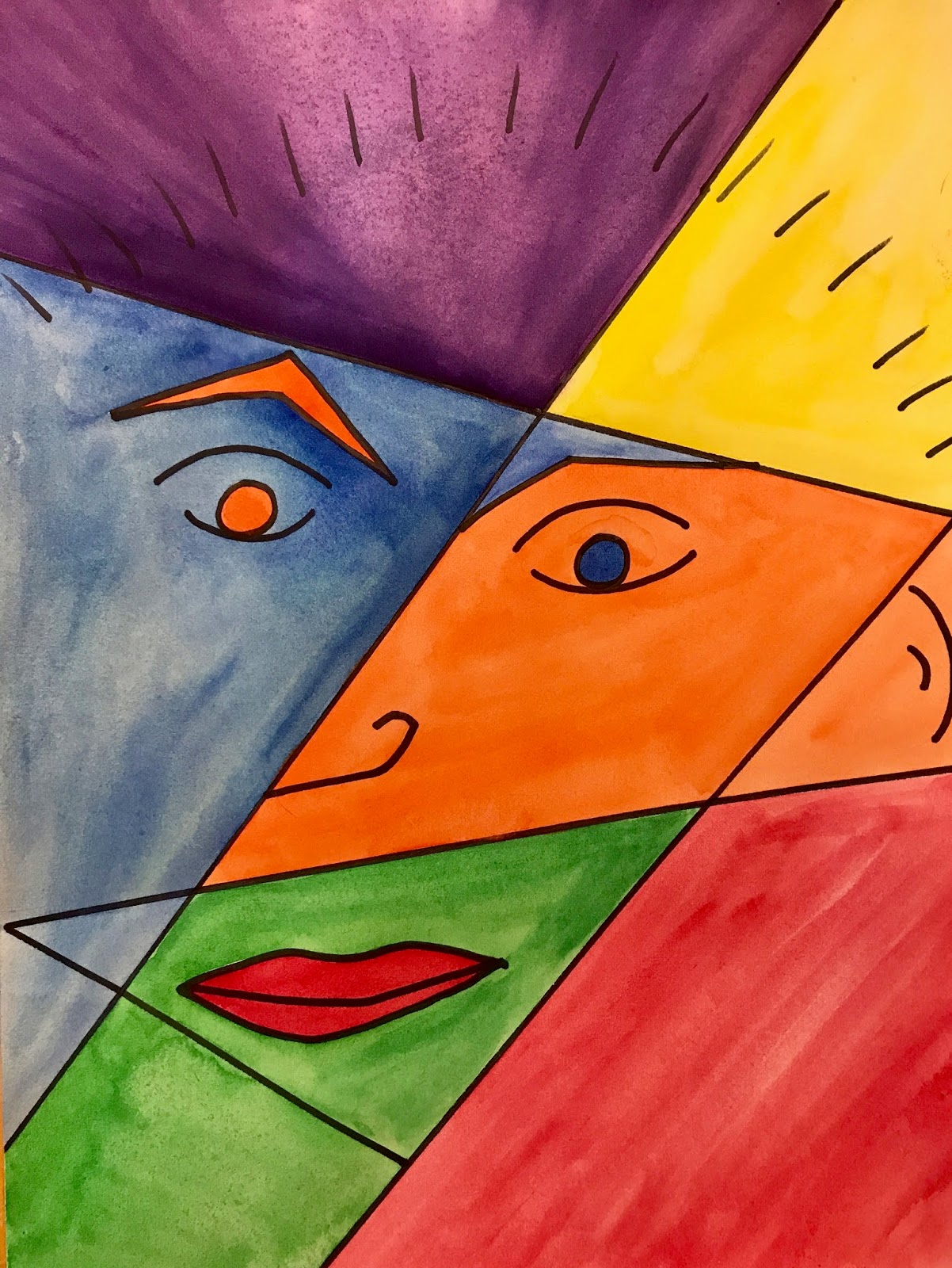 Kathy's Art Project Ideas: Picasso Portrait Inspired Art ...