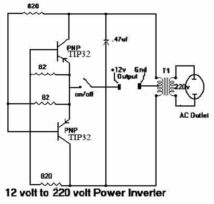 Cara Kerja dan Instalasi Rangkaian 12V to 220V Sederhana