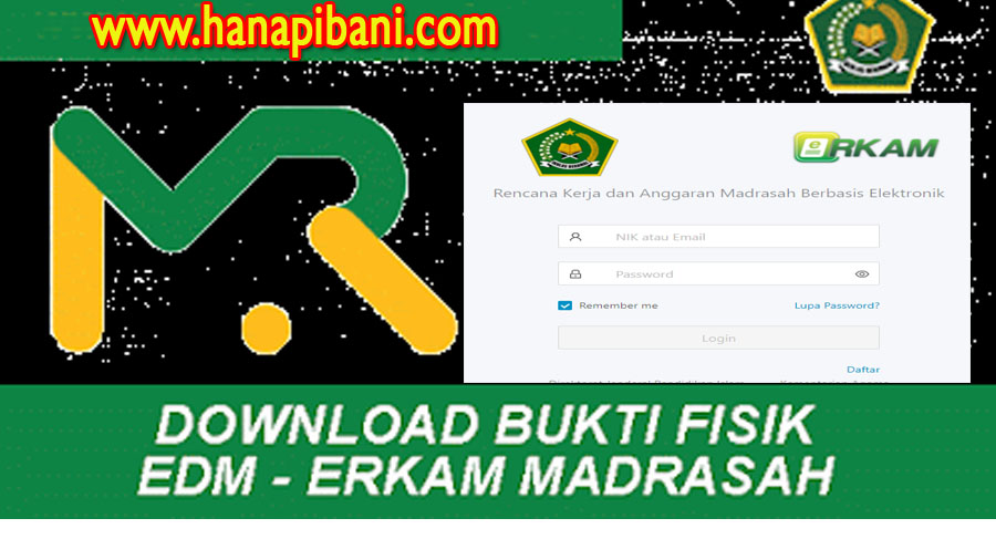 √ √ Download Komponen dan Bukti Fisik EDM ERKAM (File Word & Excel)