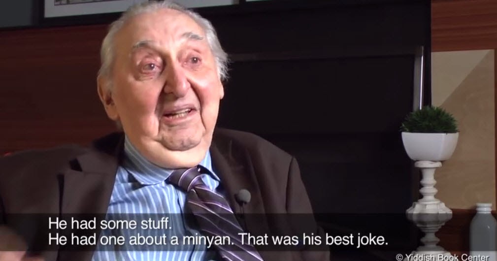 Jewish Humor Central Fyvush Finkel Tells His Grandfather's Favorite