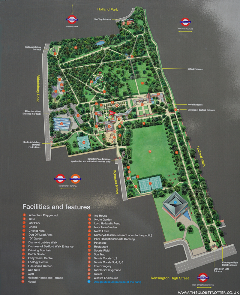Holland Park London Map Kyoto Japanese Garden In Holland Park, London - The Globe Trotter